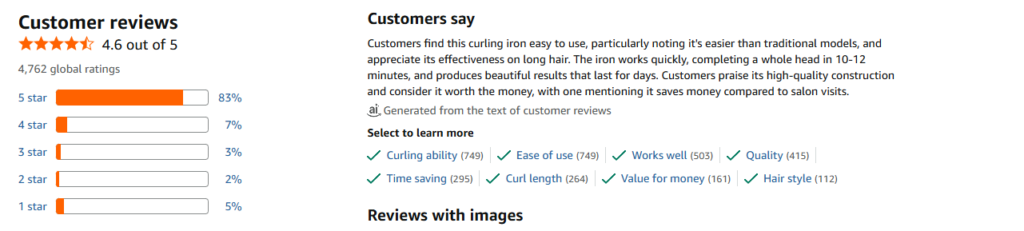 review of the product